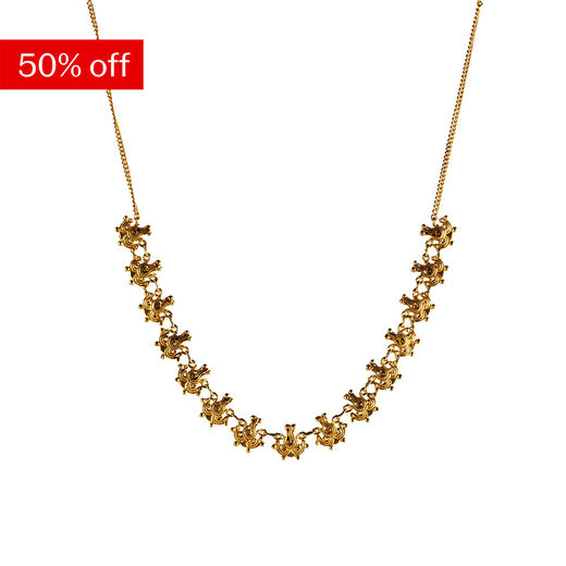 Lotus choker necklace by The Olio Stories